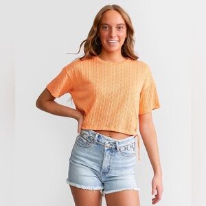 Buckle Fitz+Eddi Pointelle Crop Top